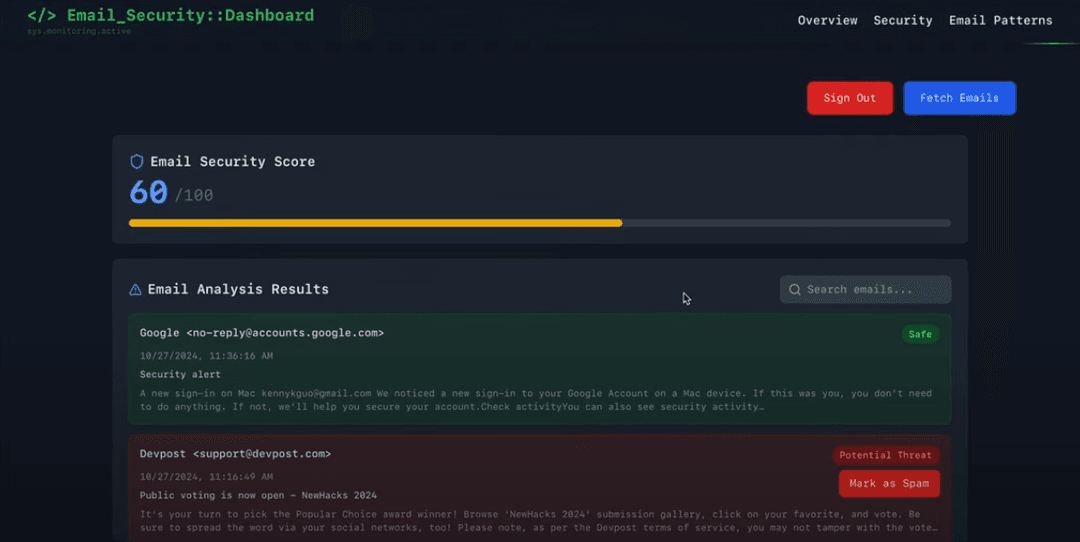 Phish Email Detector